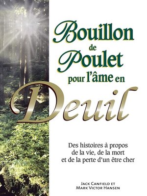 cover image of Bouillon de poulet pour l'âme en deuil